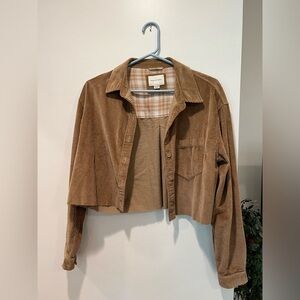 American eagle cropped flannel